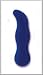 Blue Dream The G Whisper Quiet 6 1/2 Inch Multi-Speed Rubber Cote Massager