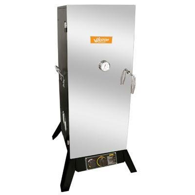New Prago 36 Inch Outdoor Propane Smoker With Black Powder-Coat Sides & Stainless Steel Door product image