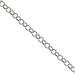 Sterling Silver .030 Rolo Bombato Anklet 10in