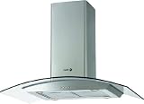 Fagor - 9CFV-92 IX - Hotte de Plafond Int&eacute;grable - D&eacute;cor / Chemin&eacute;e - 90 cm - Inox / Verre