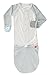 Goumikids Goumijamms Organic Smart Baby Gown, With No Scratch Mitts and Foot Pockets With Easy Diaper Change