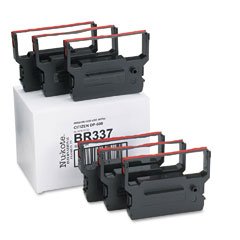 Nu-kote Model NK337BR Black/Red Nylon Cash Register Ribbon