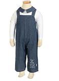 Bebini Denim Collared Dog & Cat Bib Overall