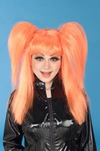 Comic Cutie Wig (Orange) Adult Halloween Costume 