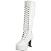 Funtasma by Pleaser Women's Exotica-2020 Boot,White Patent,12 M