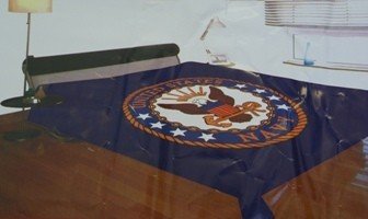 Military Mink Fleece King(Throw)/Queen Size Blanket with Zippered Storage/Carrying Case - Navy