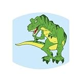 Hip In a Hurry 3D Decor Cut Outs 4.5 Inch Minis-Green Dinosaur