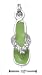 Enamel 3d Pink Green Flip-Flop With Pink CZs Charm - JewelryWeb