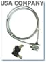 Notebook Laptop Security Steel Cable Lock with Key