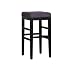 Armen Living Sonata 26-Inch Stationary Barstool, Eggplant