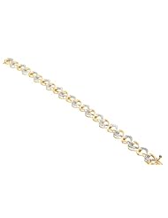 Sterling Silver CZ Hearts Bracelet