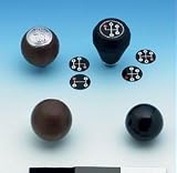 Black Plastic Shifter Knob 3/8 in.-24 Universal 3-Speed And Automatic Shifters 1 5/8 in. Dia. Also Fits Older Hurst Competition/Plus Shifters