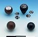 Black Plastic Shifter Knob 3/8 in.-24 Universal 3-Speed And Automatic Shifters 1 5/8 in. Dia. Also Fits Older Hurst Competition/Plus Shifters Image