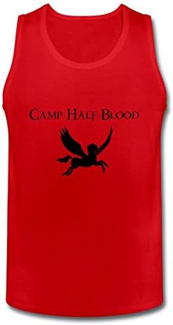 Qiaour Men's Camp Half Blood Vest Red L