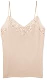 Hanro Women's Cotton Lace Fine Rib Camisole, Skin, X-Small