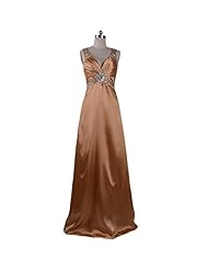 Fitted  Satin Prom Dress  with a Court Train  With Rhinestones
