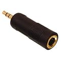 CABLED-UP 3.5mm Jack Plug to 6.35mm Socket Adapter - Premium Quality , Gold Plated , Male to Female , Audio , Adapter , Stereo