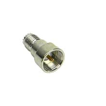 TPI 3015 Silver Plated Brass MIni UHF Type Female Connector with Teflon Insulation