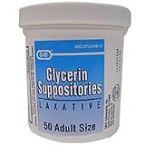 Glycerin laxative suppositories, adult jar by G and W   50 ea