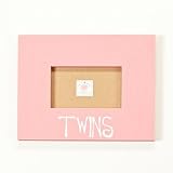 6" "Twins" Frame (No Glitter) Color: Funky Pink