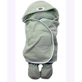 Small Bug in a Rug Fleece Baby Wrap - Baby Mint