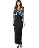 Alex Evenings Mesh Empire Dress with Jacket