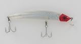 MirrOlure Floating MirroLip Crank Bait 4 1/2 5/8oz DIves 2-5ft Red Head White