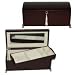 Jewelry : Curved Top Wooden Jewelry Box (Walnut) (6"H x 12"W x 7"D)