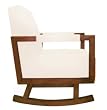 Nurseryworks Bungalow Rocker in Ecru with Dark Legs