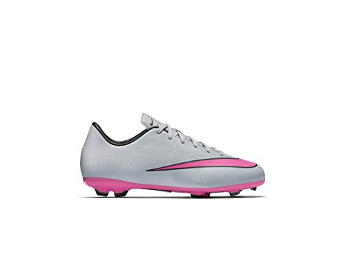 Nike Youth Mercurial Victory V Firm Ground [WOLF GREY/BLACK/HYPER PINK]