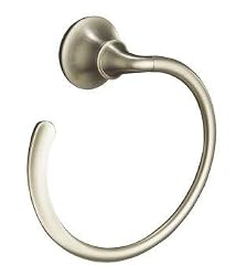 Kohler K-11377-BN Forte Sculpted Towel Ring, Vibrant Brushed Nickel