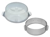Produkt-Bild: CHG 9856VF-07 Tortenback-Set 3-teilig / Tortenplatte &oslash; 30 cm / bruchfester Deckel H&ouml;he : 11 cm / Tortenring stufenlos verstellbar 16 - 30 cm