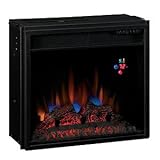Classic Flame 18EF023GRA INSERT ONLY.  Fixed Front 18' Insert w/Backlit Display, with Remote