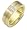 Contemporary 7.5mm Diamond 14 Karat Yellow Gold and Titanium Wedding Band - 12.5