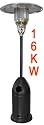 16KW Gas Patio Heater - The New Rocket - Black