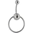 Silver bcr Ball Belly Ring