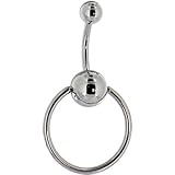 Silver BCR BALL Belly Ring