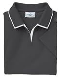 Ladies' Knit Pique Sport Shirt With Intarsia Collar