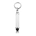 BoxWave Samsung Dart Bullet Capacitive Stylus - Mini Capacitive Touch Screen Stylus with Twist-Off Keychain Connector for Samsung Dart (Metallic Silver)