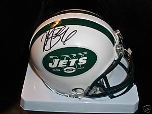MARK SANCHEZ SIGNED AUTOGRAPHED NEW YORK JETS MINI HELMET W/ HOLOGRAM + COA