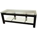 Plateau SL-2V 50 - 50" (inch) SL Series Two Shelf Glass and Steel TV Stand - Black