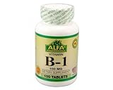 Alfa Vitamins Vitamin B1 100 mg 100 tablets Improves Blood Circulation