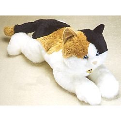 Plush Esmeralda Calico Cat Super Flopsie By Aurora 28"