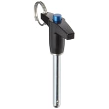 T-Handle Quick-Release Pin, Steel, Black Oxide, 0.3125" Diameter, 1.5" Length, Made In USA