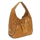 MICHAEL Michael Kors Large Grommet Hobo Shoulder Bag Handbag Purse Walnut