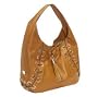 MICHAEL Michael Kors Large Grommet Hobo Shoulder Bag Handbag Purse Walnut