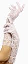 Fancy Dress Gloves - Long White Lace Gloves