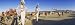 Group of People at Burning Man Festival, Black Rock City, Black Rock Desert, Nevada, USA Photographic Poster Print by Panoramic Images, 36x12