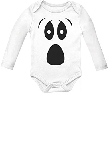 Baby Halloween Ghost Costume Outfit Cute Infant Bodysuit Baby Long Sleeve Onesie