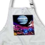 Celestial - BLACK Full Length Apron With Pockets 22w X 30l